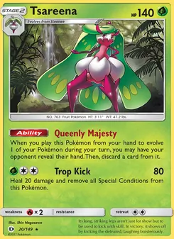 Tsareena, Sun & Moon, no. 20