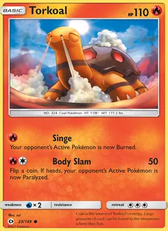 Torkoal, Sun & Moon, no. 23