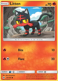 Litten, Sun & Moon, no. 24