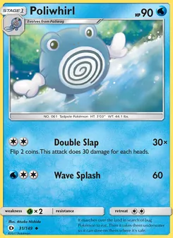 Poliwhirl, Sun & Moon, no. 31