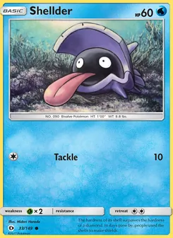 Shellder, Sun & Moon, no. 33