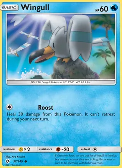 Wingull, Sun & Moon, no. 37