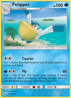 Pelipper, Sun & Moon, no. 38