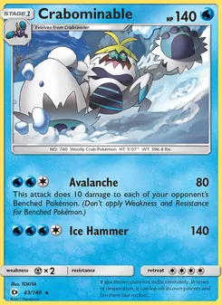 Crabominable, Sun & Moon, no. 43
