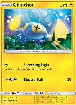 Chinchou, Sun & Moon, no. 49