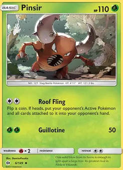Pinsir, Sun & Moon, no. 6