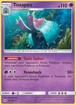 Toxapex, Sun & Moon, no. 63