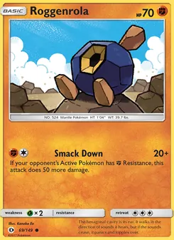 Roggenrola, Sun & Moon, no. 69
