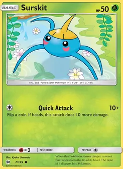 Surskit, Sun & Moon, no. 7