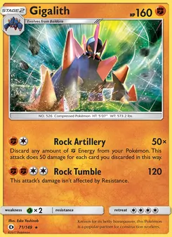 Gigalith, Sun & Moon, no. 71