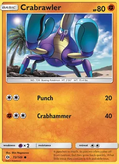 Crabrawler, Sun & Moon, no. 72