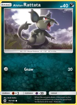 Alolan Rattata, Sun & Moon, no. 76