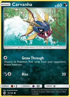 Carvanha, Sun & Moon, no. 81
