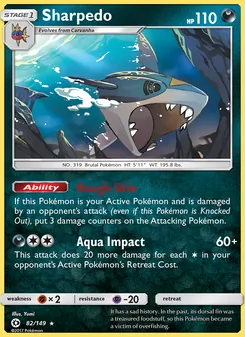 Sharpedo, Sun & Moon, no. 82