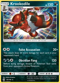 Krookodile, Sun & Moon, no. 85
