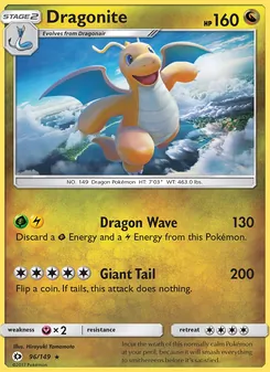 Dragonite, Sun & Moon, no. 96
