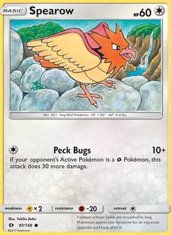 Spearow, Sun & Moon, no. 97