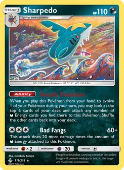 Sharpedo, Unbroken Bonds, no. 111