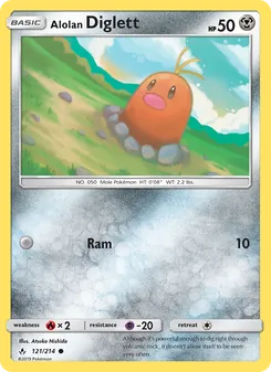 Alolan Diglett, Unbroken Bonds, no. 121