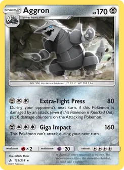 Aggron, Unbroken Bonds, no. 125