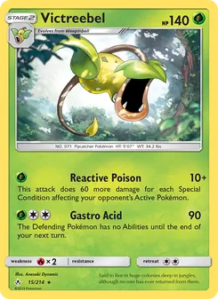 Victreebel, Unbroken Bonds, no. 15