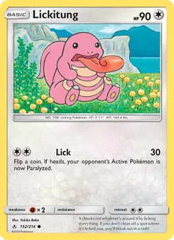 Lickitung, Unbroken Bonds, no. 152