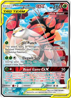 Pheromosa & Buzzwole GX, Unbroken Bonds, no. 192