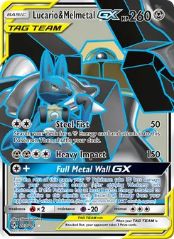 Lucario & Melmetal GX, Unbroken Bonds, no. 203
