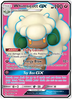 Whimsicott GX, Unbroken Bonds, no. 206