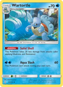 Wartortle, Unbroken Bonds, no. 34