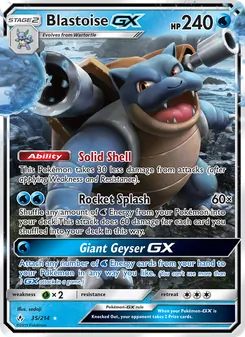 Blastoise GX, Unbroken Bonds, no. 35