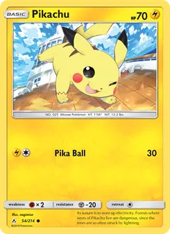 Pikachu, Unbroken Bonds, no. 54