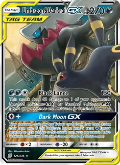 Umbreon & Darkrai GX, Unified Minds, no. 125