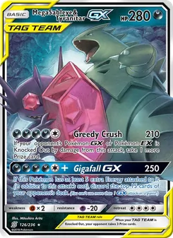 Mega Sableye & Tyranitar GX, Unified Minds, no. 126