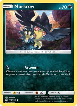 Murkrow, Unified Minds, no. 128