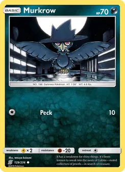 Murkrow, Unified Minds, no. 129