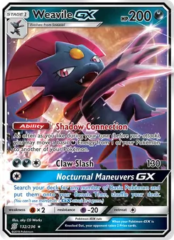 Weavile GX, Unified Minds, no. 132