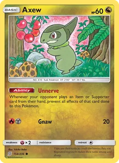 Axew, Unified Minds, no. 154