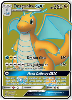 Dragonite GX, Unified Minds, no. 229