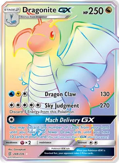 Dragonite GX, Unified Minds, no. 248