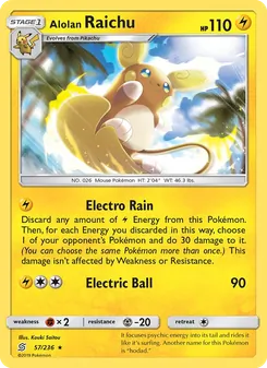 Raichu d’Alola, Harmonie des Esprits, n° 57