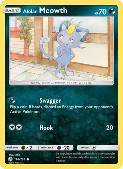Alolan Meowth, Cosmic Eclipse, no. 128