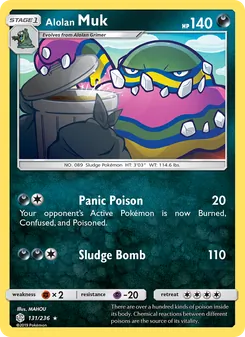 Alolan Muk, Cosmic Eclipse, no. 131