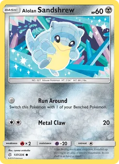 Alolan Sandshrew, Cosmic Eclipse, no. 137