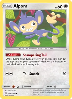 Aipom, Cosmic Eclipse, no. 169