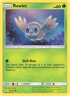 Rowlet, Cosmic Eclipse, no. 18
