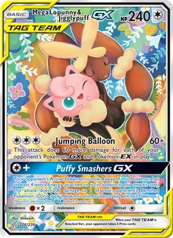 Mega Lopunny & Jigglypuff GX, Cosmic Eclipse, no. 226