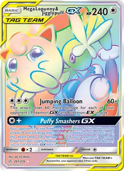 Mega Lopunny & Jigglypuff GX, Cosmic Eclipse, no. 261