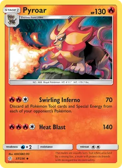 Pyroar, Cosmic Eclipse, no. 37