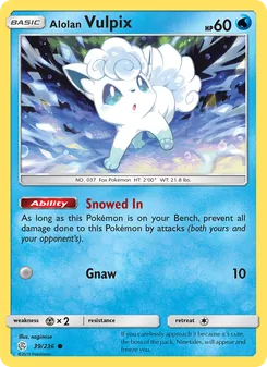 Alolan Vulpix, Cosmic Eclipse, no. 39